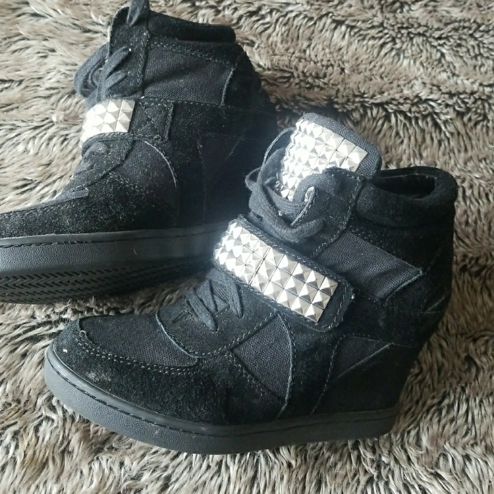 Studded Steve Madden Wedge Sneakers